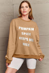 Simply Love Full Size Letter Graphic Sweatshirt
