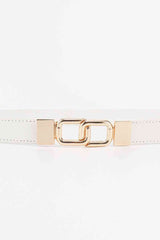 Geometric Double Buckle Elastic Belt