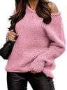 One Shoulder Long Sleeve Sweater