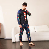 Reindeer Graphic Top and Printed Pants Set