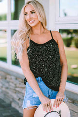 Rhinestone Spaghetti Strap Cami