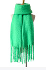 Fringe Detail Polyester Scarf