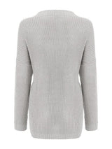 Round Neck Drop Shoulder Sweater