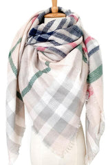 Plaid Imitation Cashmere Scarf