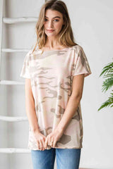 Heimish Full Size Camouflage Tunic T-Shirt