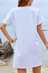 Round Neck Short Sleeve T-Shirt Dress