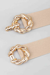 Zinc Alloy Buckle Elastic Belt