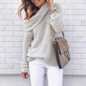 Openwork Off-Shoulder Sweater