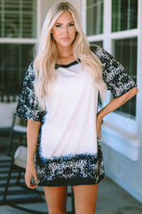 Printed Round Neck Short Sleeve T-Shirt