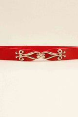 Alloy Buckle Elastic Belt