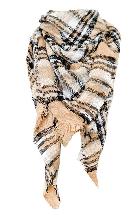 Faux Cashmere Plaid Scarf