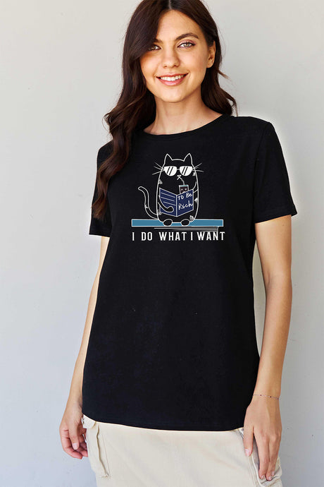 Simply Love Full Size I DO WHAT I WANT Graphic T-Shirt