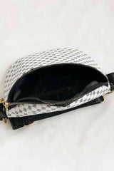 Printed PU Leather Sling Bag