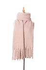 Fringe Detail Polyester Scarf