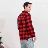 Men Plaid Collared Neck Shirt