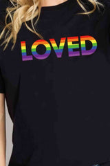 Simply Love LOVED Graphic Cotton T-Shirt