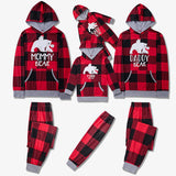 DADDY BEAR Graphic Hoodie and Plaid Pants Set