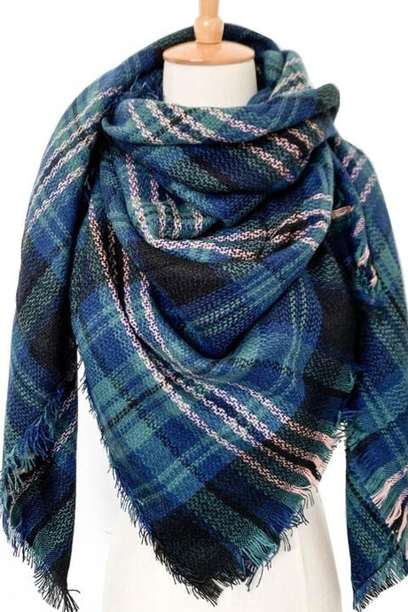 Plaid Imitation Cashmere Scarf