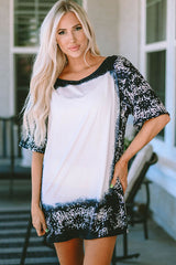 Printed Round Neck Short Sleeve T-Shirt