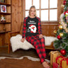 MERRY CHRISTMAS Graphic Top and Plaid Pants Set