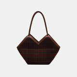 Plaid Print Tote Bag