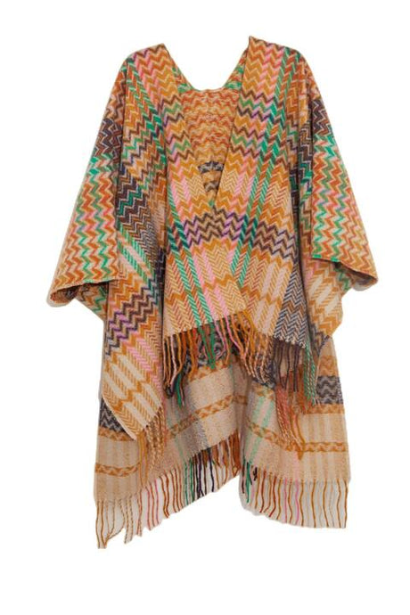 Plaid Fringe Detail Scarf