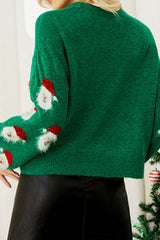 Santa Round Neck Long Sleeve Sweater