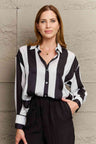 Striped Dropped Shoulder Shirt