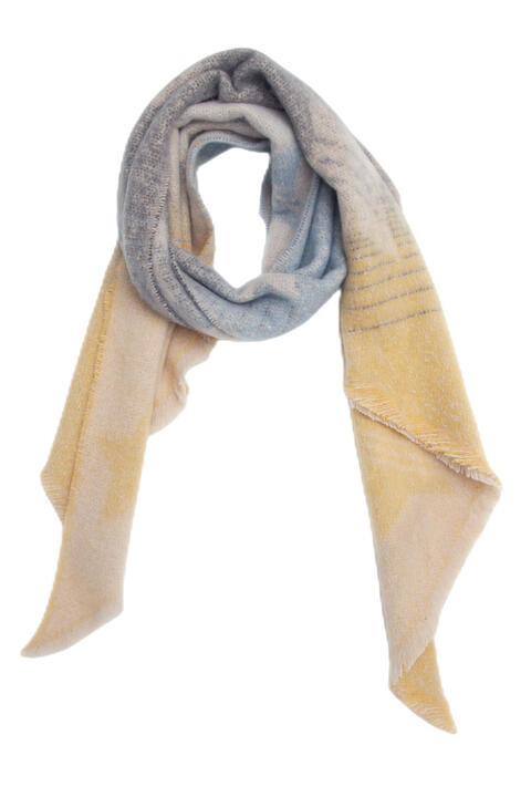 Raw Hem Polyester Scarf