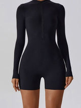 Half Zip Long Sleeve Active Romper