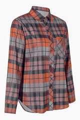 Plaid Pocketed Button Up Shirt