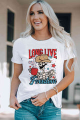 LONG LIVE FREEDOM Graphic Short Sleeve Tee