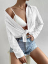 Heart Collared Neck Button Down Shirt