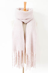 Fringe Detail Polyester Scarf