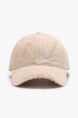 Distressed Adjustable Baseball Cap