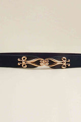 Alloy Buckle Elastic Belt