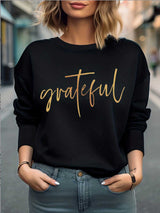 GRATEFUL Round Neck Sweatshirt