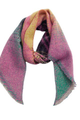 Raw Hem Polyester Scarf