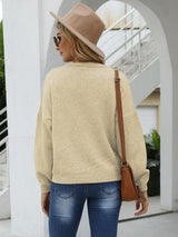 Round Neck Long Sleeve Sweater