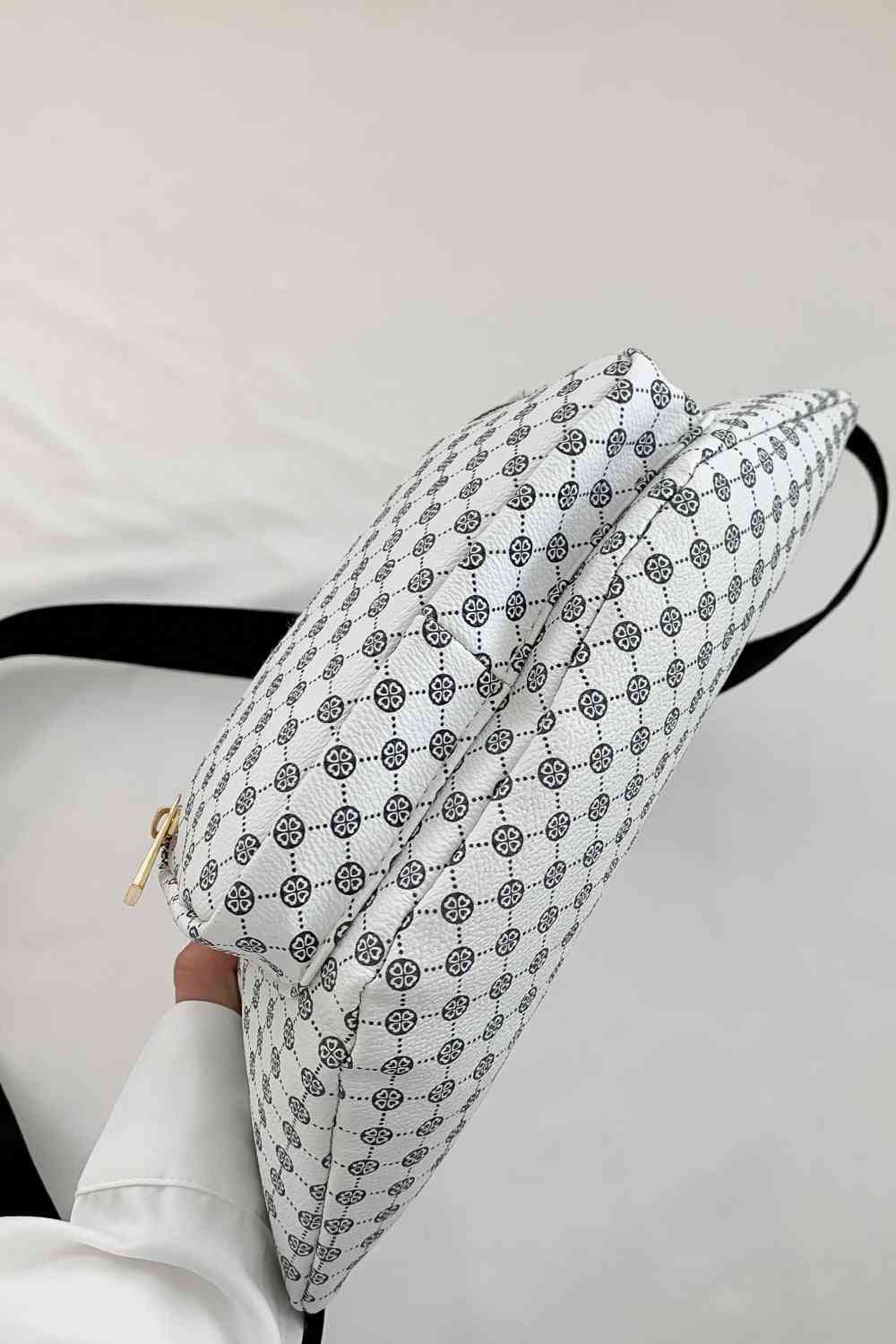 Printed PU Leather Sling Bag