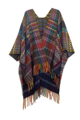 Plaid Fringe Detail Scarf