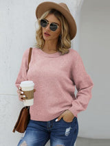 Round Neck Long Sleeve Sweater