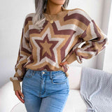 Star Round Neck Sweater