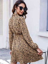 Printed Long Sleeve Mini Dress