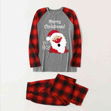 MERRY CHRISTMAS Graphic Top and Plaid Pants Set