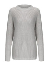 Round Neck Drop Shoulder Sweater