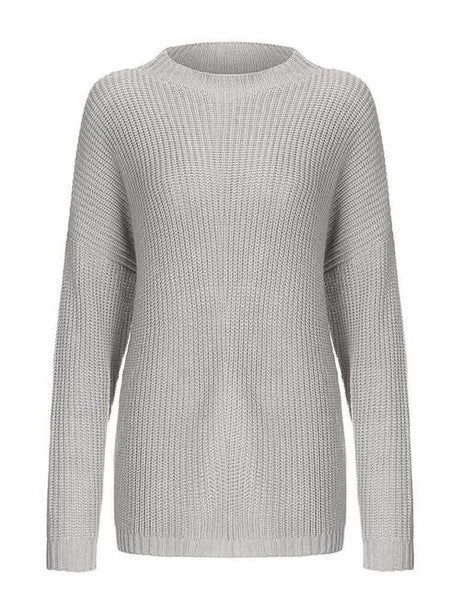 Round Neck Drop Shoulder Sweater