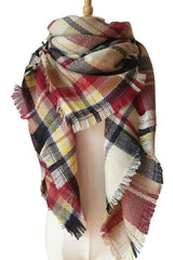 Plaid Imitation Cashmere Scarf