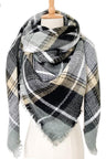 Plaid Imitation Cashmere Scarf