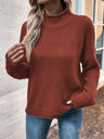 Roll Hem Drop Shoulder Sweater